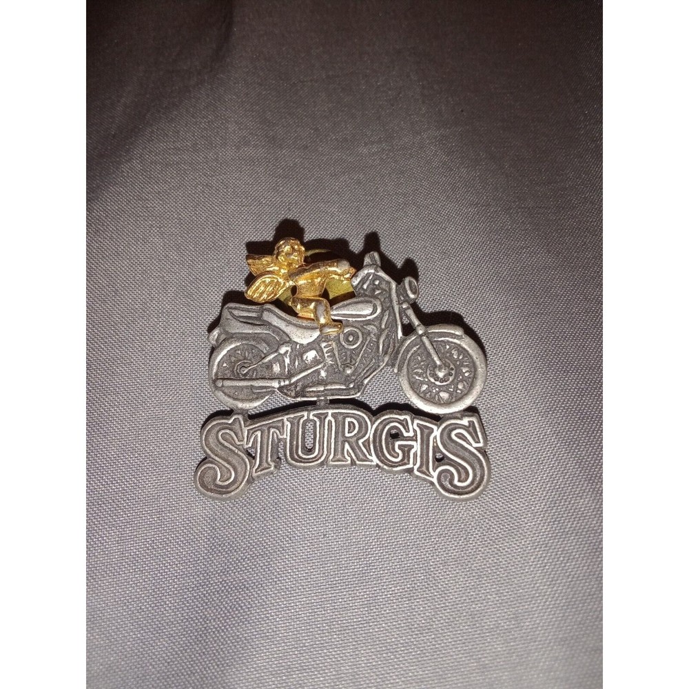 Harley Davidson Motorcycle Angel Riding Motorcycle Biker Lapel Pin